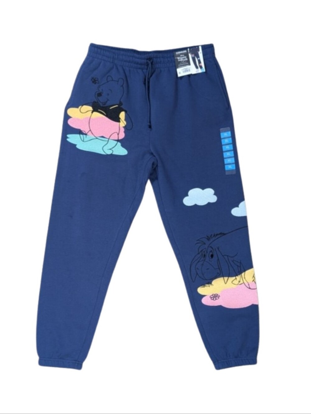 Disney Winnie the Pooh Eeyore Purple Joggers Sweatpants Womens XL NWT Lounge